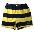 トミーヒルフィガー ：Rugby Stripe Knit Boxer W/ Varsity Flocking-Colors(イエロー＆ネイビー)