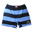 トミーヒルフィガー ：Rugby Stripe Knit Boxer W/ Varsity Flocking-Colors(ブルー＆ネイビー)