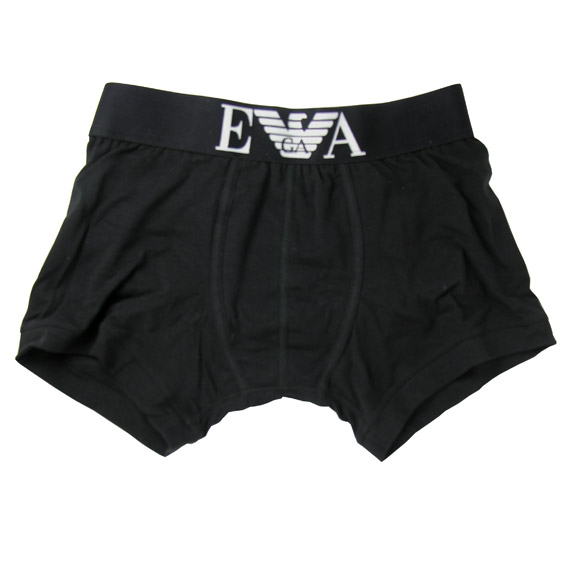 エンポリオ・アルマーニ ：Stretch Cotton Boxer Brief（ブラック）