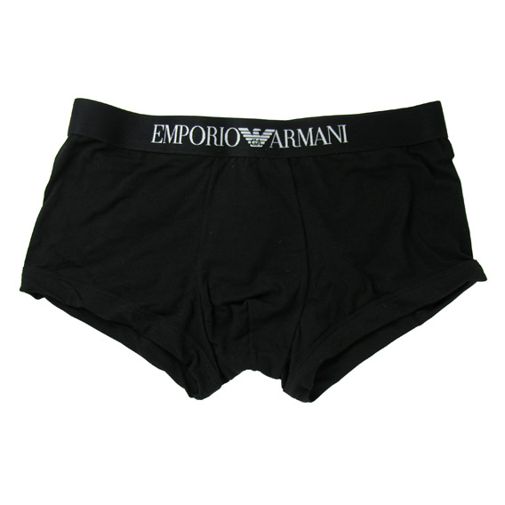 エンポリオ・アルマーニ ：Stretch Cotton Boxer Brief（ブラック）