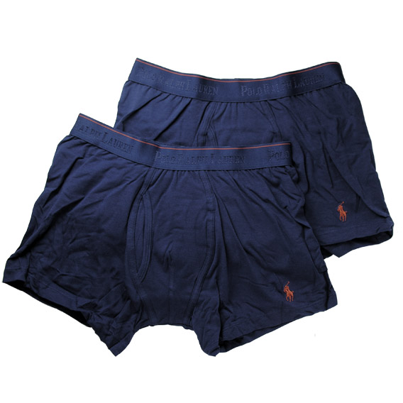 ポロラルフローレン ：Two Stretch Cotton Boxer Briefs 2-pack（ディープオーシャンブルー）