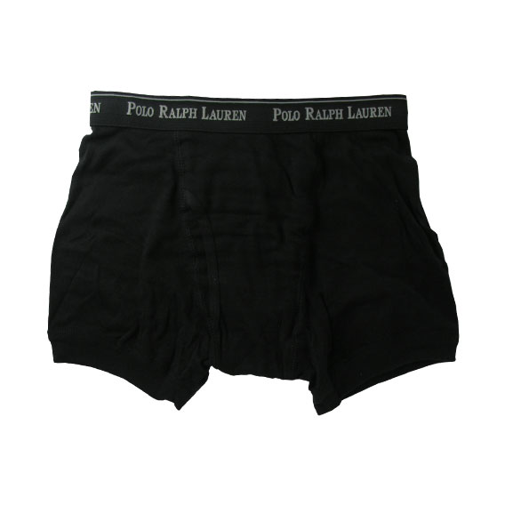 ポロラルフローレン ：Signature Cotton Boxer Brief（ブラック）