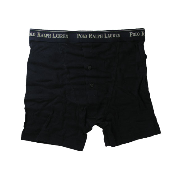 ポロラルフローレン ：Signature Cotton Button-Fly Boxer Brief（リレーネイビー）
