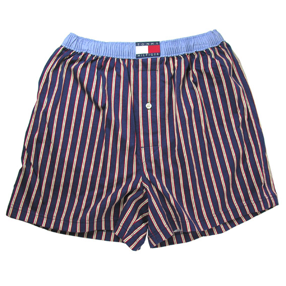 トミーヒルフィガー ：Blain Stripe Print Boxer(ネイビー)