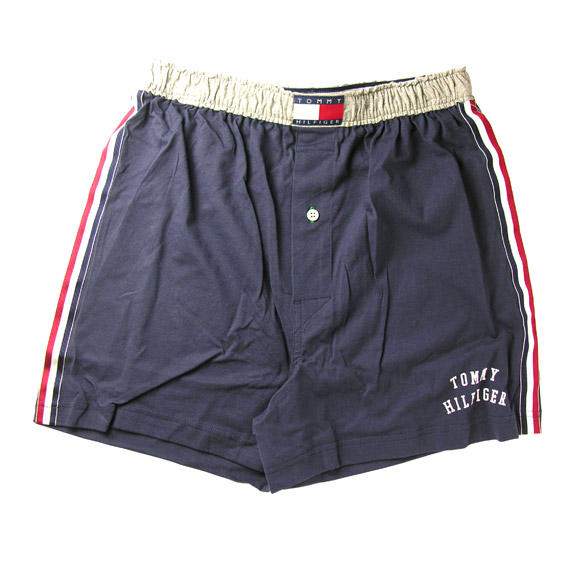 トミーヒルフィガー ：Victory Knit Boxer W/ Varsity Flocking(ネイビー)