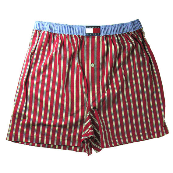 トミーヒルフィガー ：Blain Stripe Print Boxer(レッド)